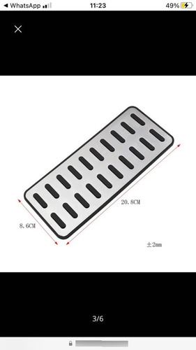 Posapie Aluminio + Abs Universal Mazda 8.6cm X 20.8cm