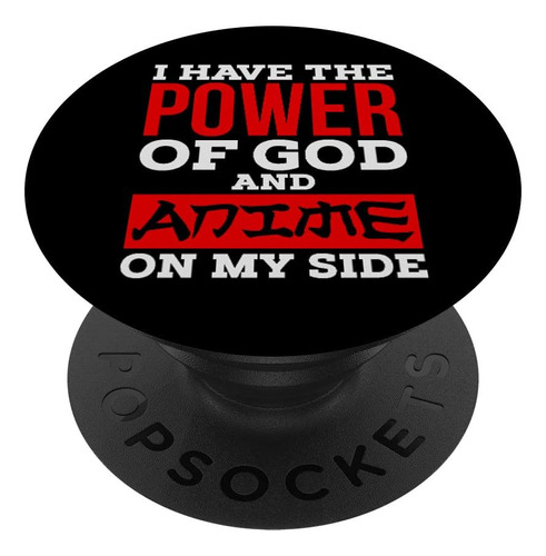 Poder De Dios Y Anime Regalo - Popsockets Grip Y Soporte Par