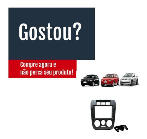 Imagem 5 de 5 de Moldura De Painel Dvd 2 Din Gol G4 Saveiro G4 Parati G4