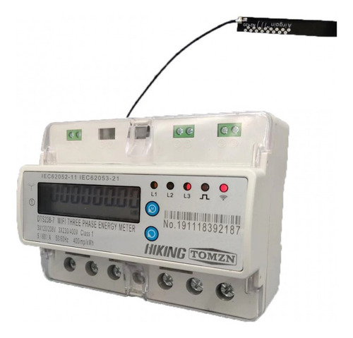 Imagen 2 de 2 de Medidor Trifásico Eléctrico Luz Energía Cfe Wifi Paneles
