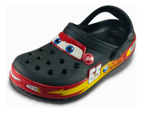  Suecos Chanclas Zapatos Cars Rayo Mcqueen Disney Moda Niños