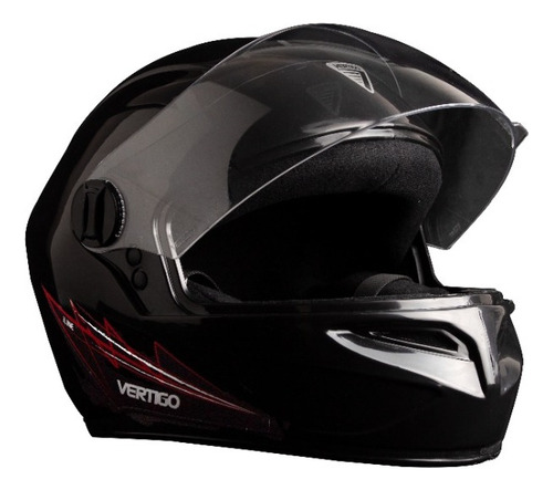 Casco Moto Vertigo V32 Line Negro