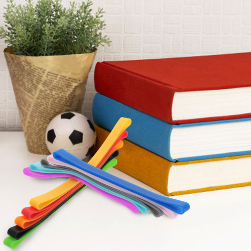 Lápiz Con Bandas De Silicona De Colores, Bandas De Encuadern