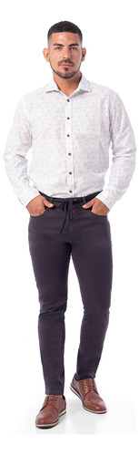 Pantalon Clasico Drill Stretch Hombre Marlboro