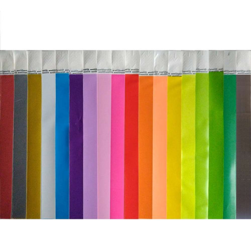 600 Pulseiras De Identificação Com Cores Sortidas Med - Míni