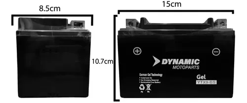 Bateria Gel Dynamic Ytx9-bs Rouser Ns Duke 200 - Fas Motos