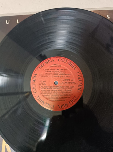 Julio Iglesias - Lp Vinil - Crazy (Usado)