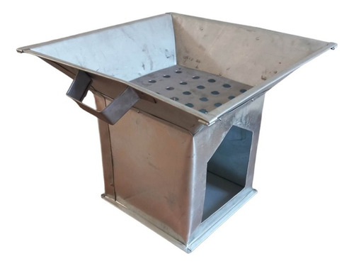 Anafre De Mesa Grande Para Asadas Carbón Galvanizado 55 Cm