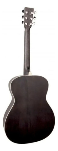 Guitarra Acústica Sx So204 - Trastera De Rosewood Color Negro Orientación De La Mano Diestro