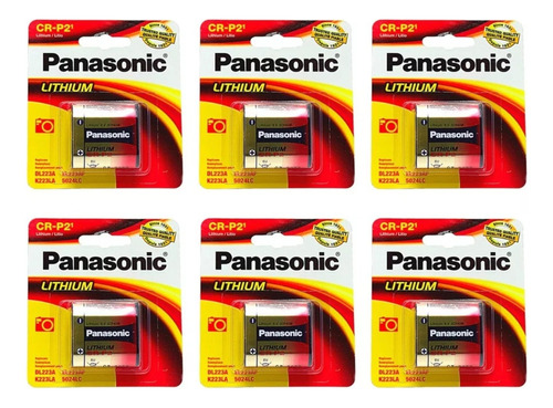 Pilas Panasonic Crp2 Litio, 6 Piezas