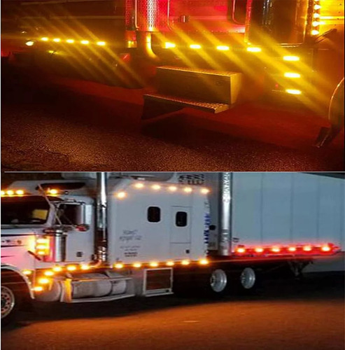 Pack X10 Luz Led Lateral Posición Para Camión Trocha