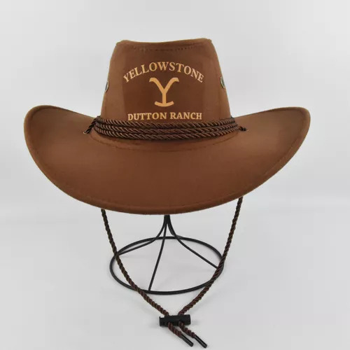 Sombrero De Vaquero De Yellowstone Con Ala Curva