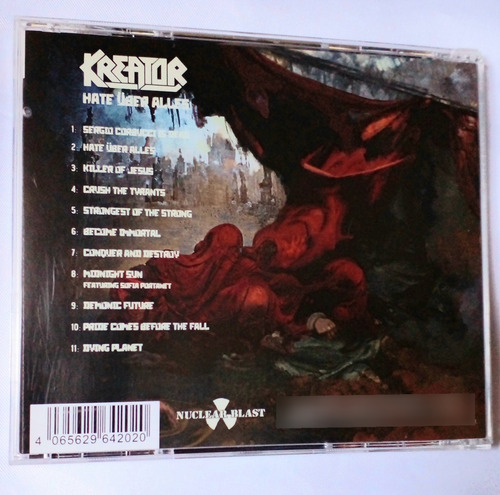 Kreator Hate Uber Alles Cd Estándar (Usado)