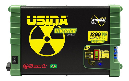 Inversor Usina Onda Senoidal 1200w 24v 220v 2400w Pico