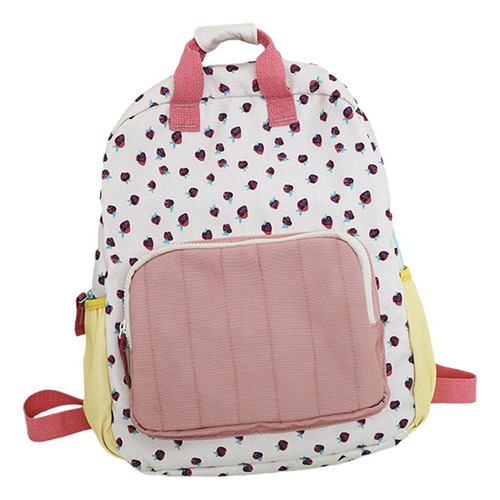 Mochila Para Mujer, Bolso Escolar De Nailon 27cmx10cmx35cm