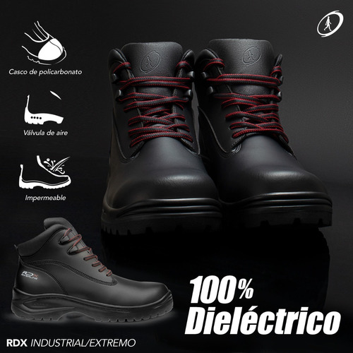 Bota De Seguridad Riverline Rdx Negro Y Cafe