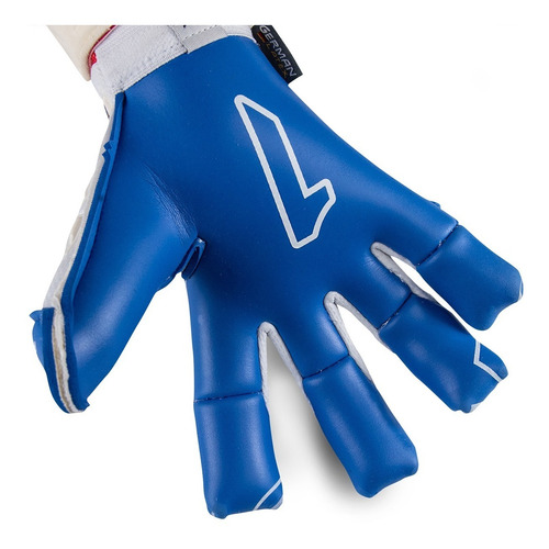 Imagen 3 de 6 de Guante De Portero Rinat Fiera Gk Pro Adulto Blanco Rojo Azul