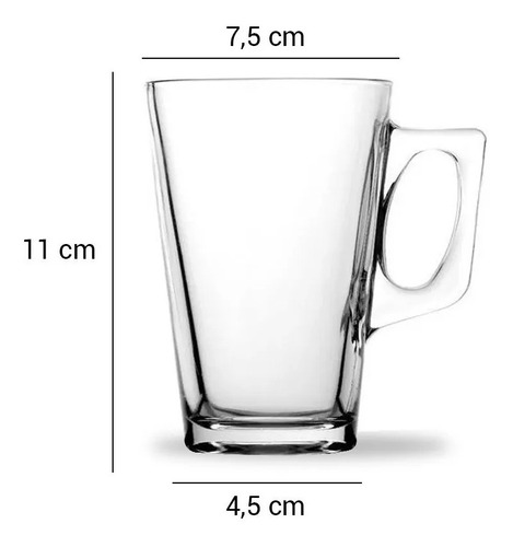 Imagen 2 de 5 de Set X 6 Pocillos Mediano Cafe Ideal Nespresso O Dolce Gusto