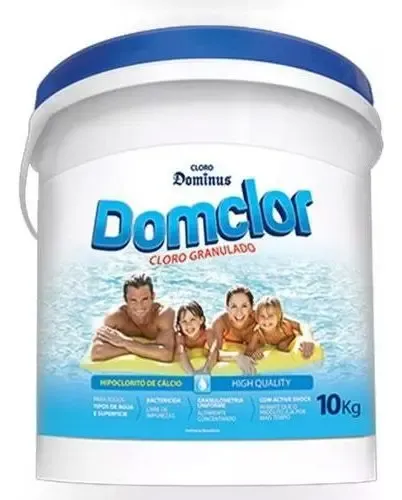 Cloro Granulado Domclor Hipoclorito de Cálcio 10Kg Piscinas