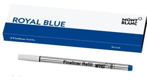 Tinta Set Repuesto Fineliner Montblanc - Royal Blue Broad