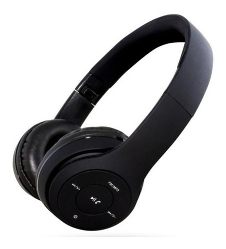 Audifono Con Bluetooth Norge Diseño Ajustable Dj-2575bt Color Negro