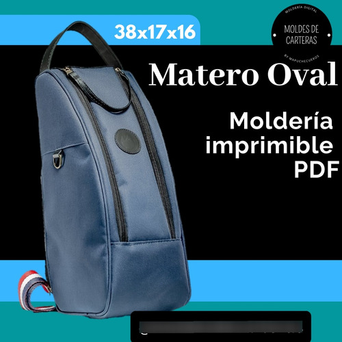 Moldes De Carteras Moldería Digital Pdf Bolso Matero Oval