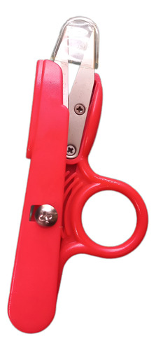 Tesoura Arremate 12x5cm Aço Inox Cor Vermelha