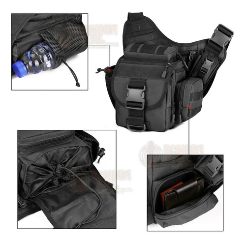 Imagen 5 de 7 de Mochila Tactica Militar Mariconera Pechera Bolsa Tipo Condor