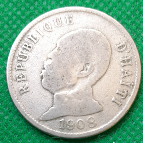 Moneda De Haiti, 50 Centimos, Año 1908, 