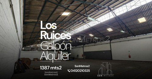 Galpón Alquiler Los Ruices 1387 Mts2 Sonmetros2