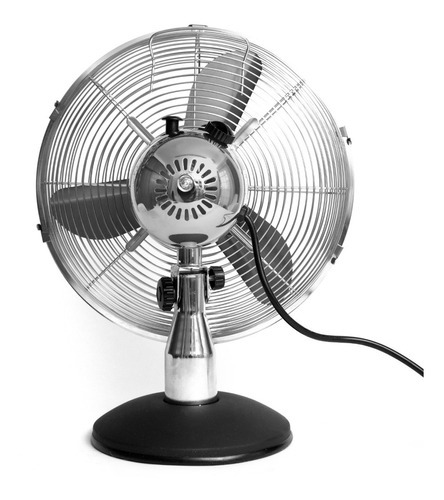 Imagen 4 de 6 de Ventilador De Mesa 12 Protalia Diseño Metálico Retro Cobre Color De La Estructura Cromado