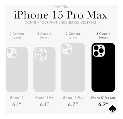 Capa Kate Spade New York Para iPhone 15 Pro Max,