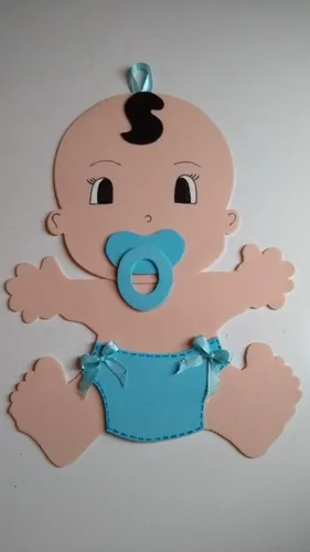 Bebé En Goma Eva Baby Shower Bautismo Souvenirs.
