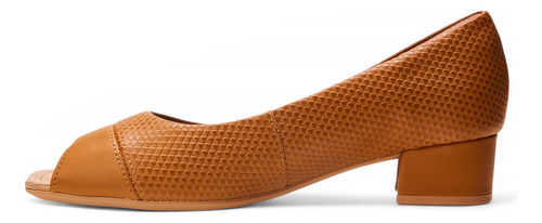 Scarpin Casual Femi Peep Toe Aa2708 Com Calce Fácil Usaflex
