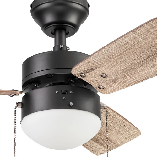 Abanico Ventilador De Techo Con Lampara 30 Diametro 3 Aspas