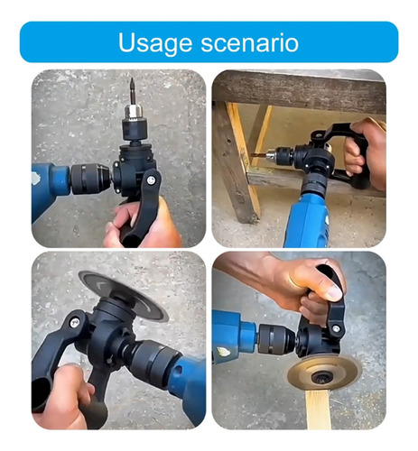 Portabrocas Adapte, Adaptador En Ángulo Recto, Portabrocas D