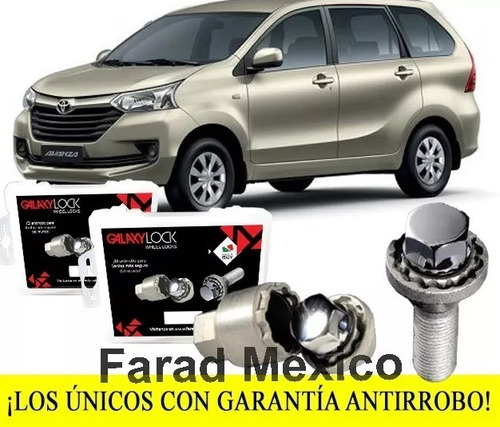 Tuercas Seguridad Toyota Avanza Le Mt 2018