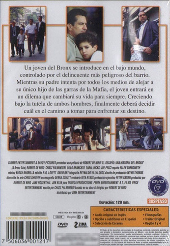 El Desafío Una Historia Del Bronx Robert De Niro Dvd