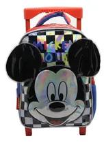 Comprar Mochila Mickey 12 PuLG C\u002F Carro Escolar Infantil Cresko Color Azul Diseño de la tela Liso