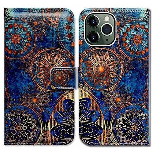 Bcov iPhone 11 Pro Max Wallet Case, Elephants Tribal 3d55q