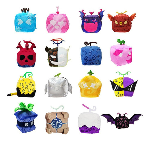 4 X Peluche Blox Fruits, Navidad, Amantes Los Juegos-15cm