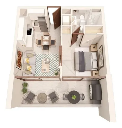 Arriendo Depto Nuevo 1d 1b - 1est 1bod - $300.000 X 3 Meses