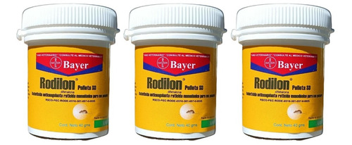 Veneno Para Ratas Rodenticida Bayer Pellets Seca Ratas 3 Pzs