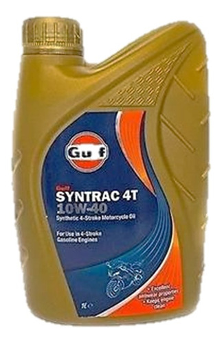 Aceite Gulf 10w40 Syntrac 4t Sintético 1 Litro - Formula1