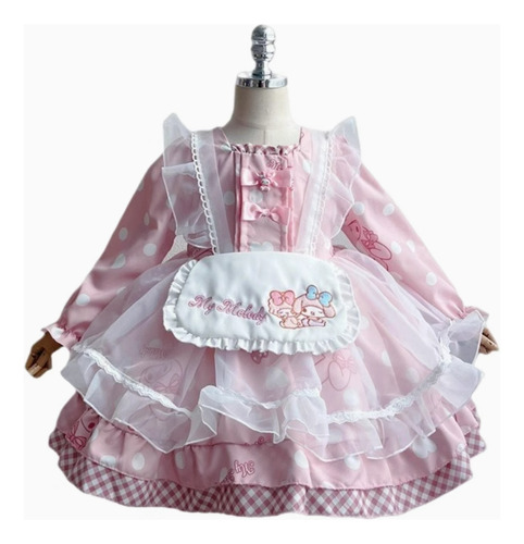 Disfraz Vestido Cosplay My Melody Lolita My Melody Rosa 130cm