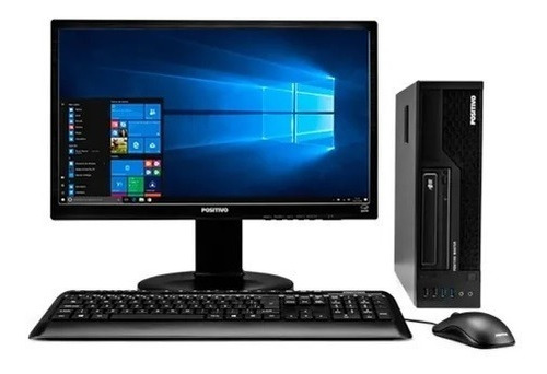 Imagem 1 de 7 de Monitor 22 + Cpu Desktop Pc Positivo Core I7 8gb Hd 500gb