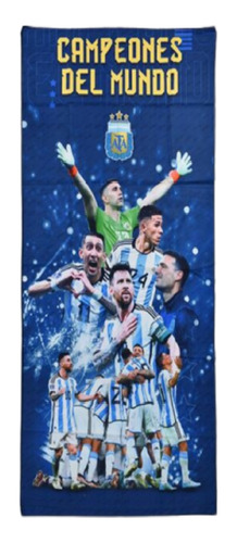 Toallón De Secado Rápido Argentina Fútbol 150 X 70