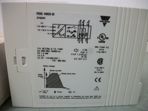 Carlo Gavazzi Ac Semiconductor Motor Controller Rse4803- Bbx
