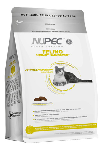 Nupec Alimento Seco Urinary Management Gato 1.5kg
