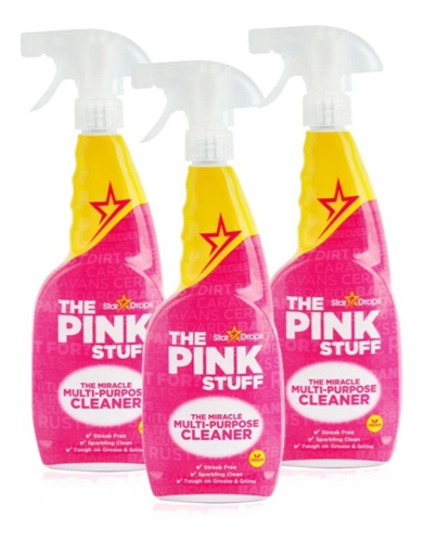 Limpiador Multiuso The Pink Stuff 750 Ml 3 Un